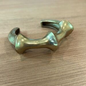 Brass cuff bracelet